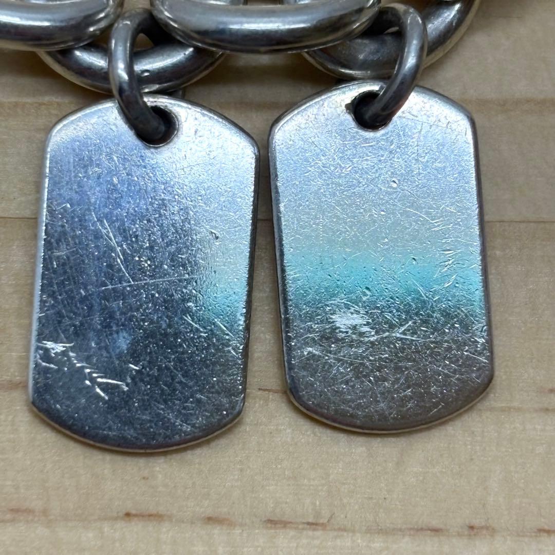 GUCCI グッチ　ブレスレット　ドッグタグ　ダブルプレート 925