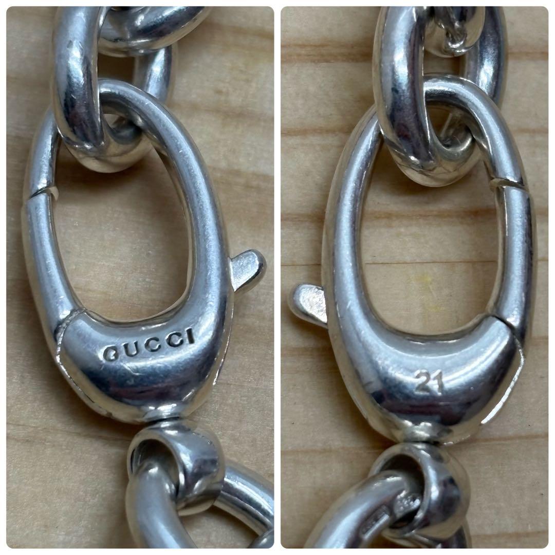 GUCCI グッチ　ブレスレット　ドッグタグ　ダブルプレート 925