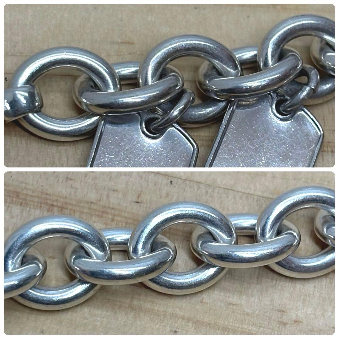 GUCCI グッチ　ブレスレット　ドッグタグ　ダブルプレート 925