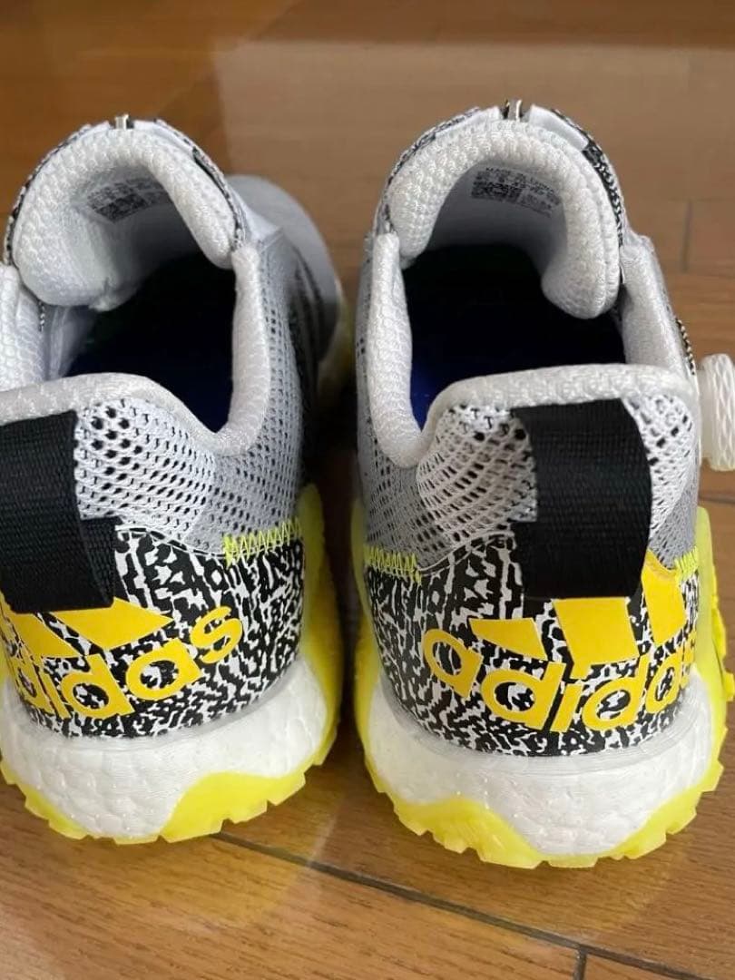 新品　adidas ゴルフシューズ 　 コードカオスBOA グレー×イエロー