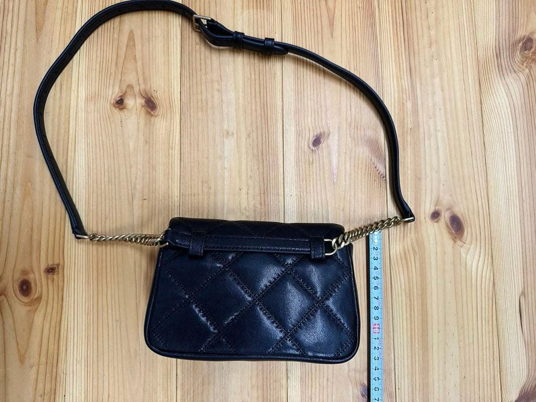 新品未使用 TORY BURCH ウェストポーチ レザー ブラック