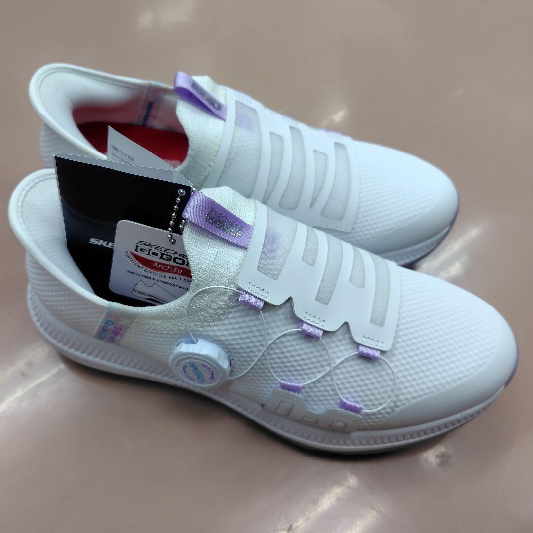 SKECHERS GO GOLF 防水ゴルフシューズ ホワイト