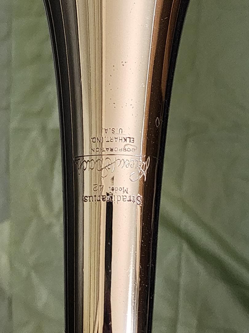 Bach テナーバストロンボーン 42B (1974～75年、Elkhart製)