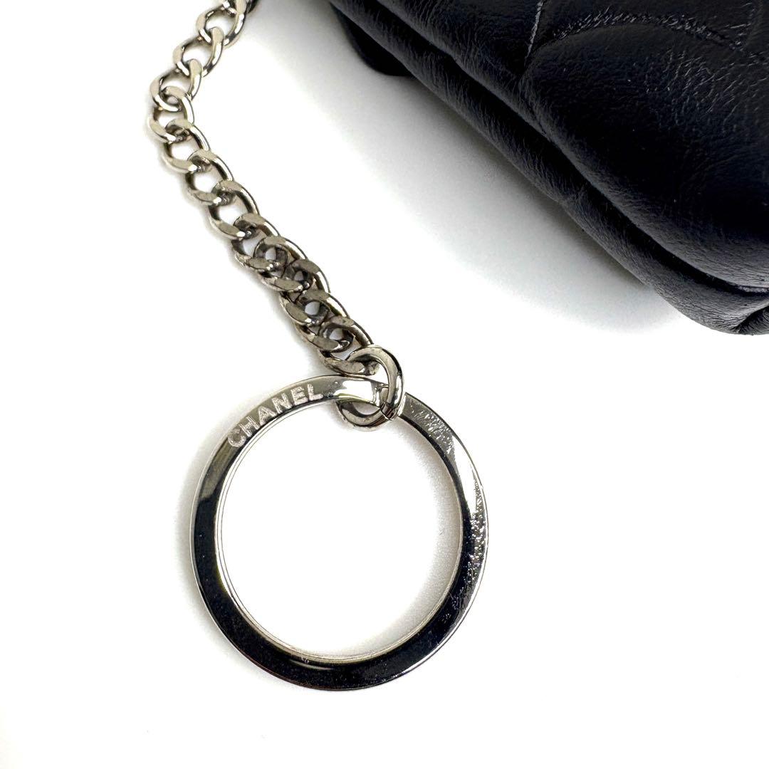 CHANEL シャネル ケース カメリア レザー ブラック