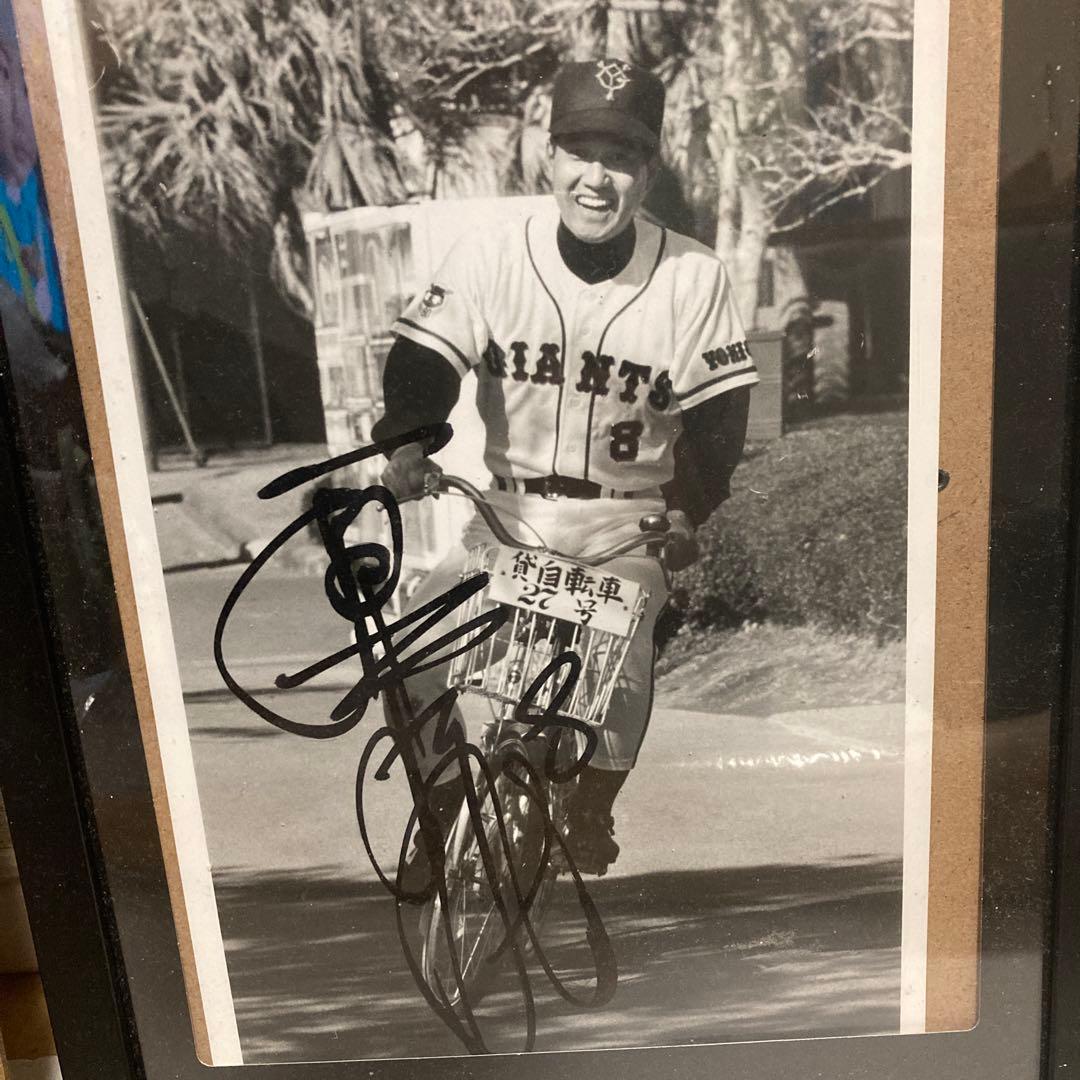 巨人軍 1963年 サイン入りバット長嶋茂雄と色紙セット原辰徳当選品ジャイアンツ