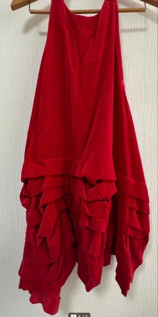 【希少】コムデギャルソンコムデギャルソン 段々フリルエプロンドレス コムコム