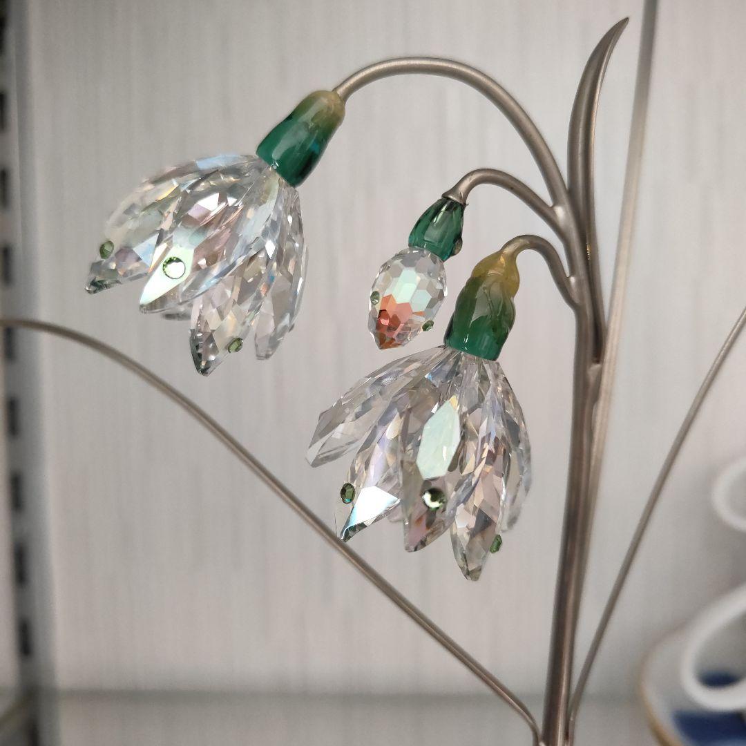 人気の花シリーズ超貴重！ 【スワロフスキー】スノードロップ