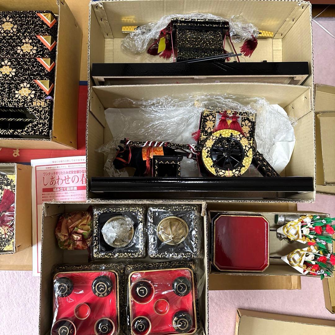 【まこちゃんさん専用】東玉作 「王朝絵巻」 大宮人飾り 七段飾り 内閣総理大臣賞