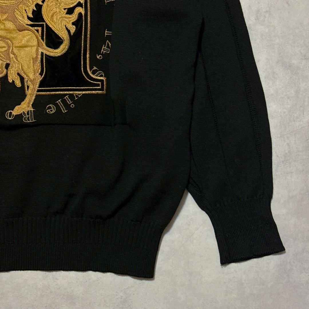 専用HARDY AMIES SPORT ユニコーン 金刺繍 ニット DM1439