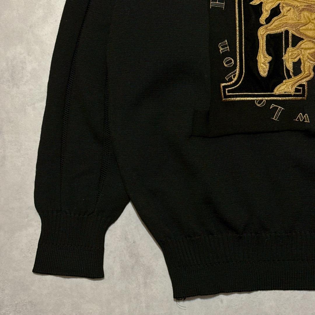 専用HARDY AMIES SPORT ユニコーン 金刺繍 ニット DM1439