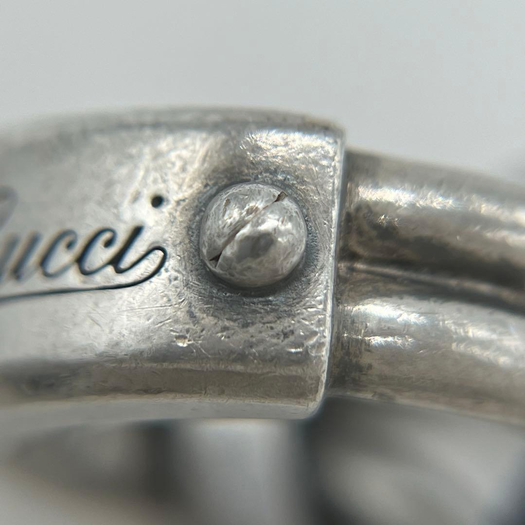 ぶたっこ様専用 グッチ GUCCI ノット リング 表記サイズ19 SV925