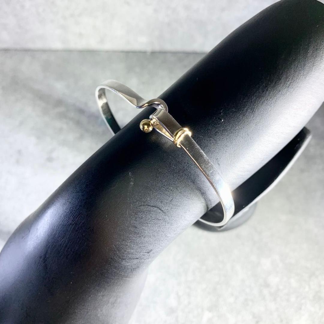 箱袋付き ティファニー フック&アイ バングル ゴールド ブレスレット