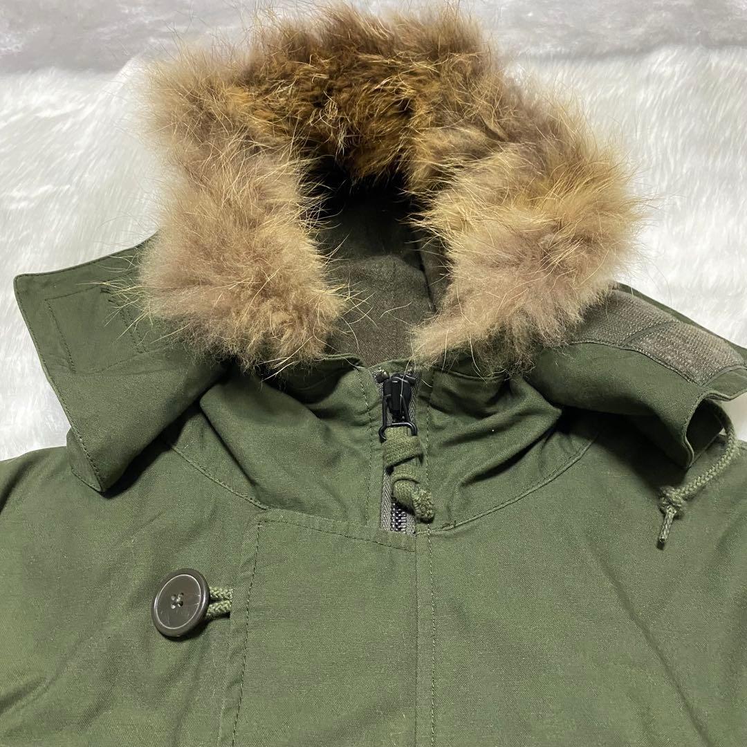 a11 モンキータイム　y2k ライナー付ショートモッズコート　カーキ　L