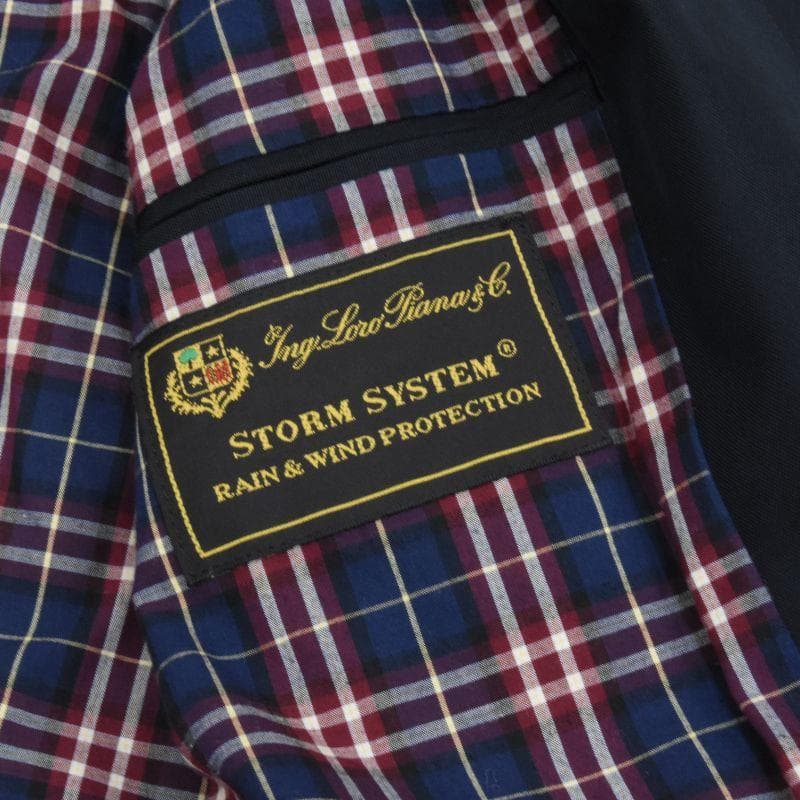 美品◇lacquer&C◇バルマカーンコート◇M-L◇ネイビー◇ロロピアーナ