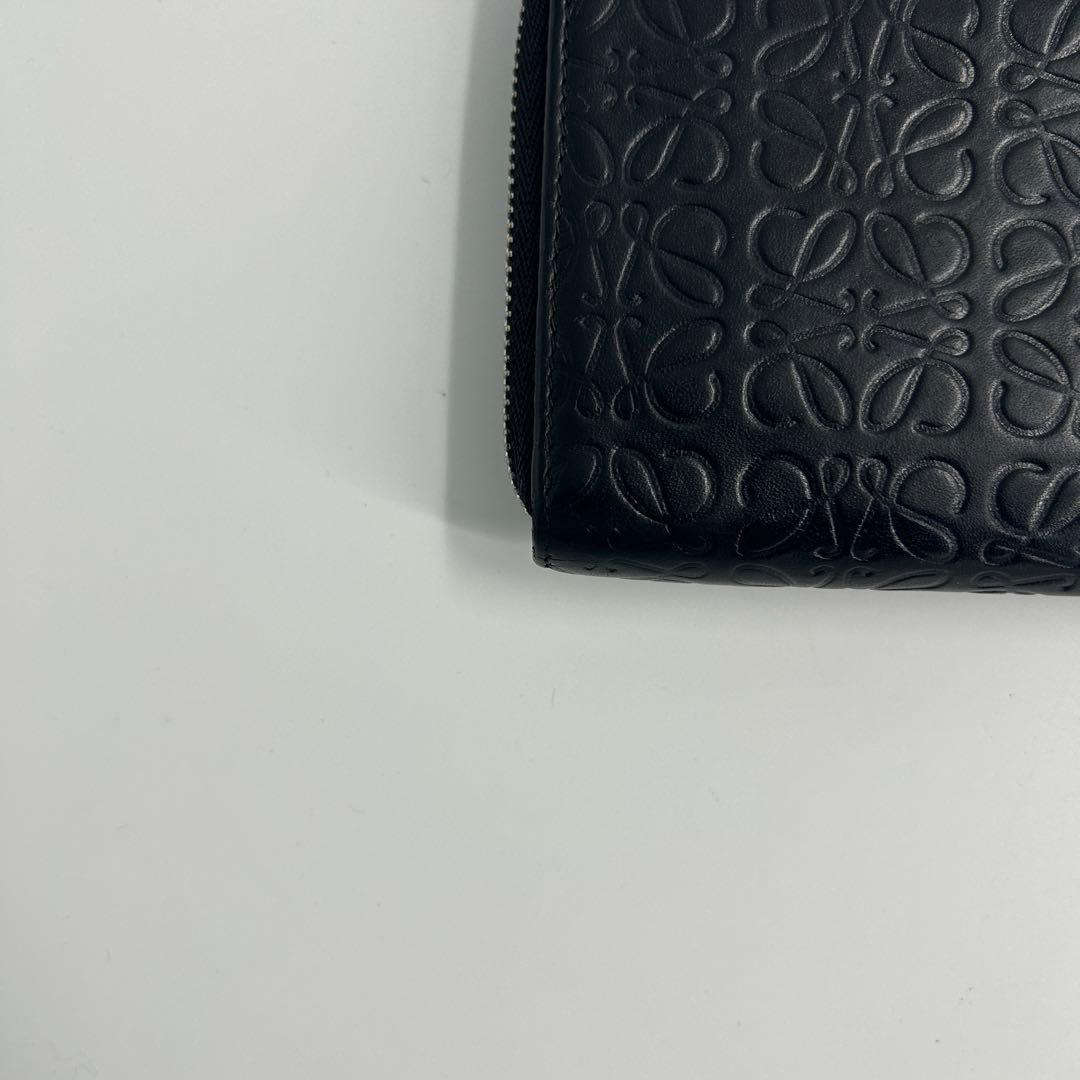 美品】ロエベ 長財布 L字ファスナー リピートアナグラム ネ