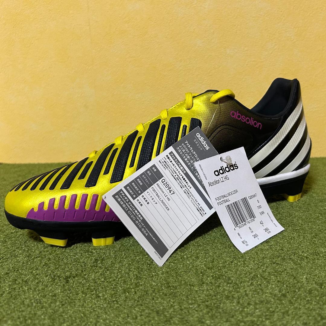 新品 サッカースパイク アディダス プレデター アブソリオン HG 26.5cm