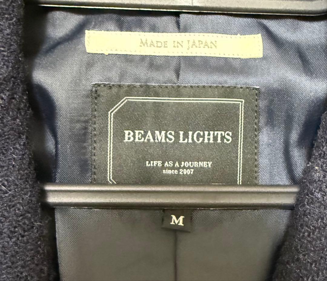 BEAMSLIGHTS ✖︎ハリスツイード　ネイビー　チェスターコート