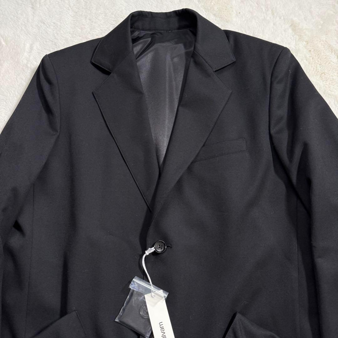 【タグ付】23AW sulvam ギャバジン パイピング ロングコート M