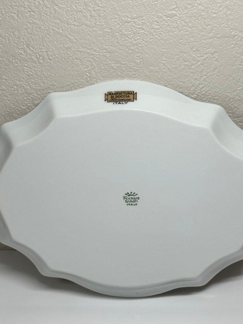 Richard Ginori レッドコック ミニオーバルプレート 小皿 Ginori ミニ