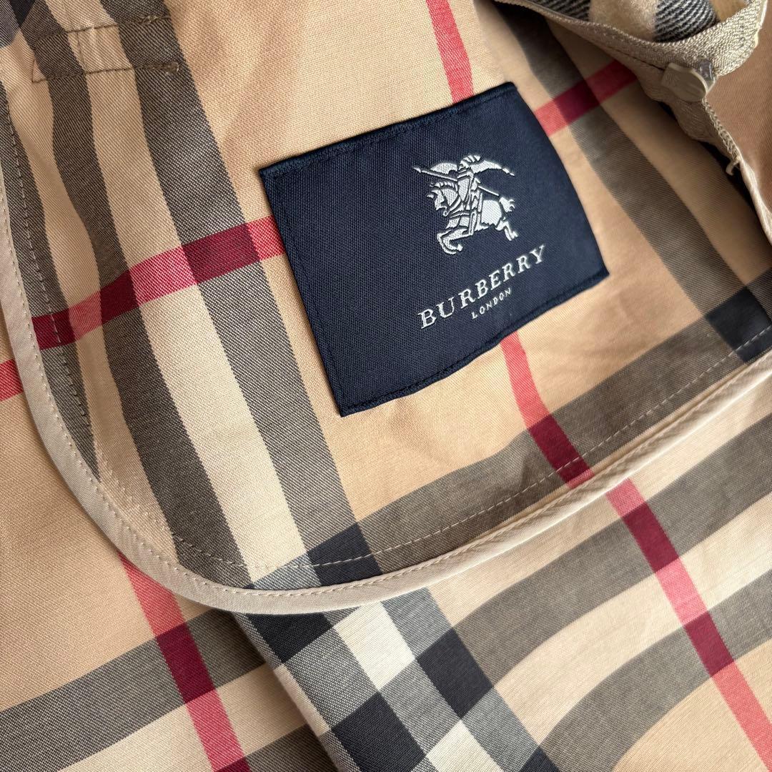 バーバリー ステンカラーコート ノバチェック ライナーモカベージュ