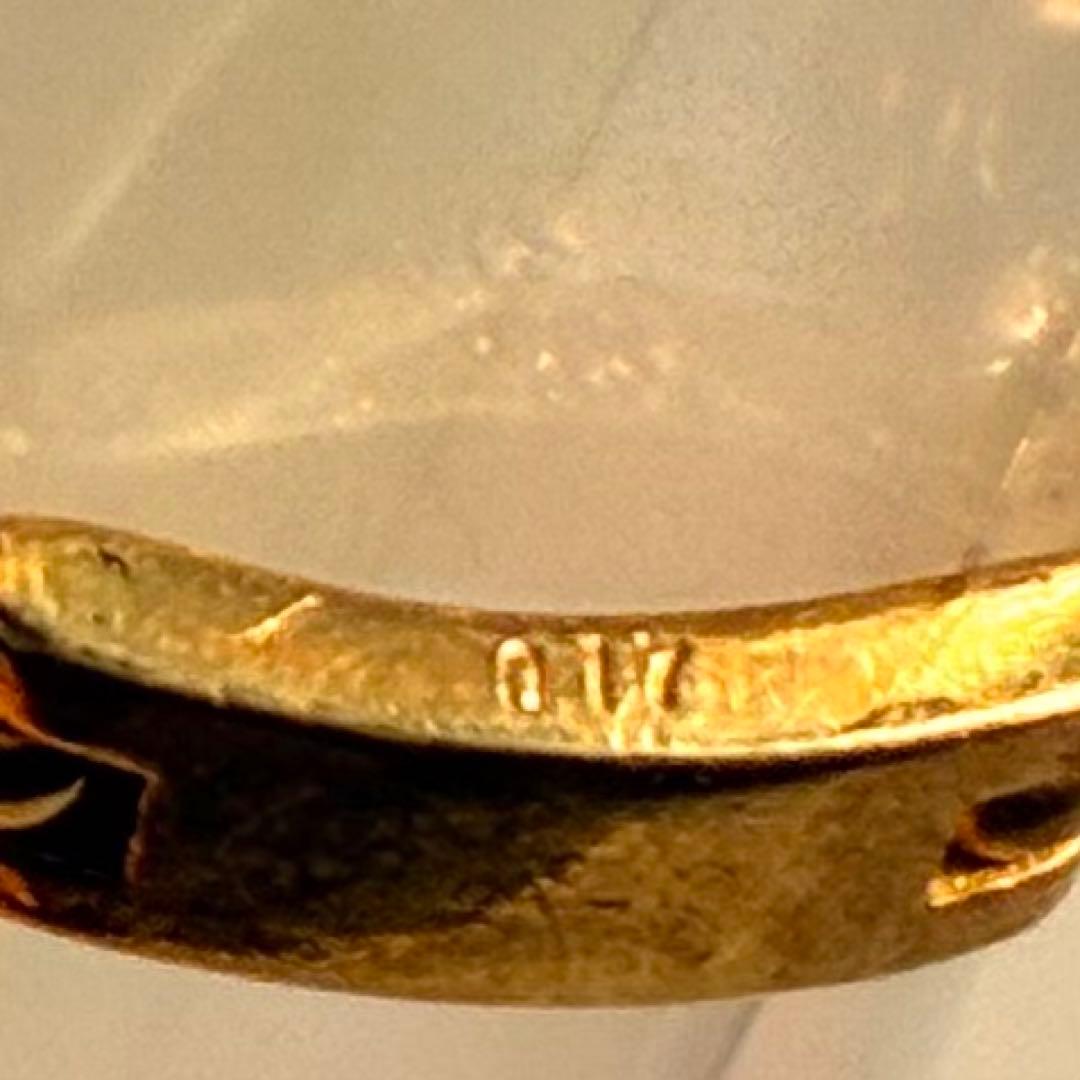 金相場高騰中】スタージュエリー 0.17ctダイヤ付 K18チェーンリング