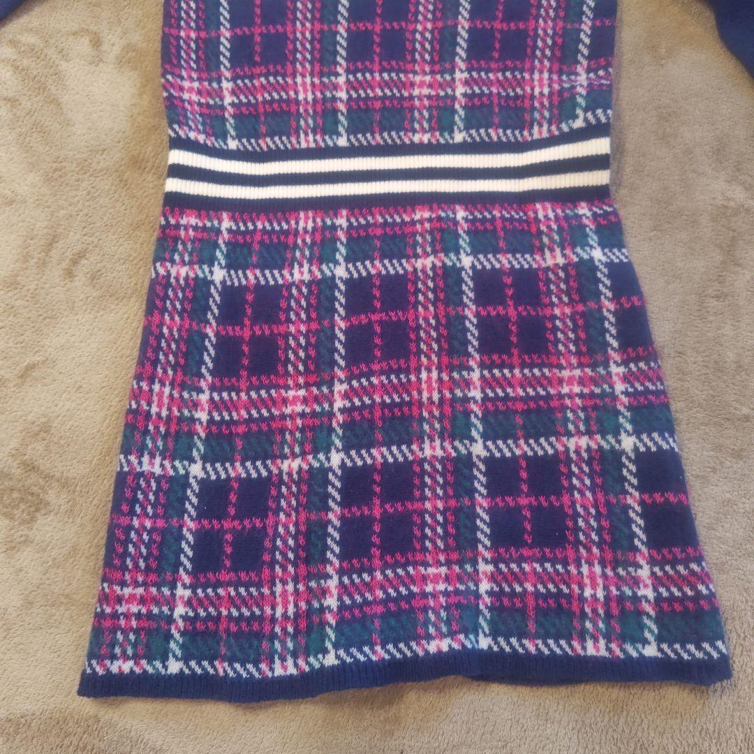 ダンスウィズドラゴン ネイビー チェック柄 ワンピースの通販｜olive