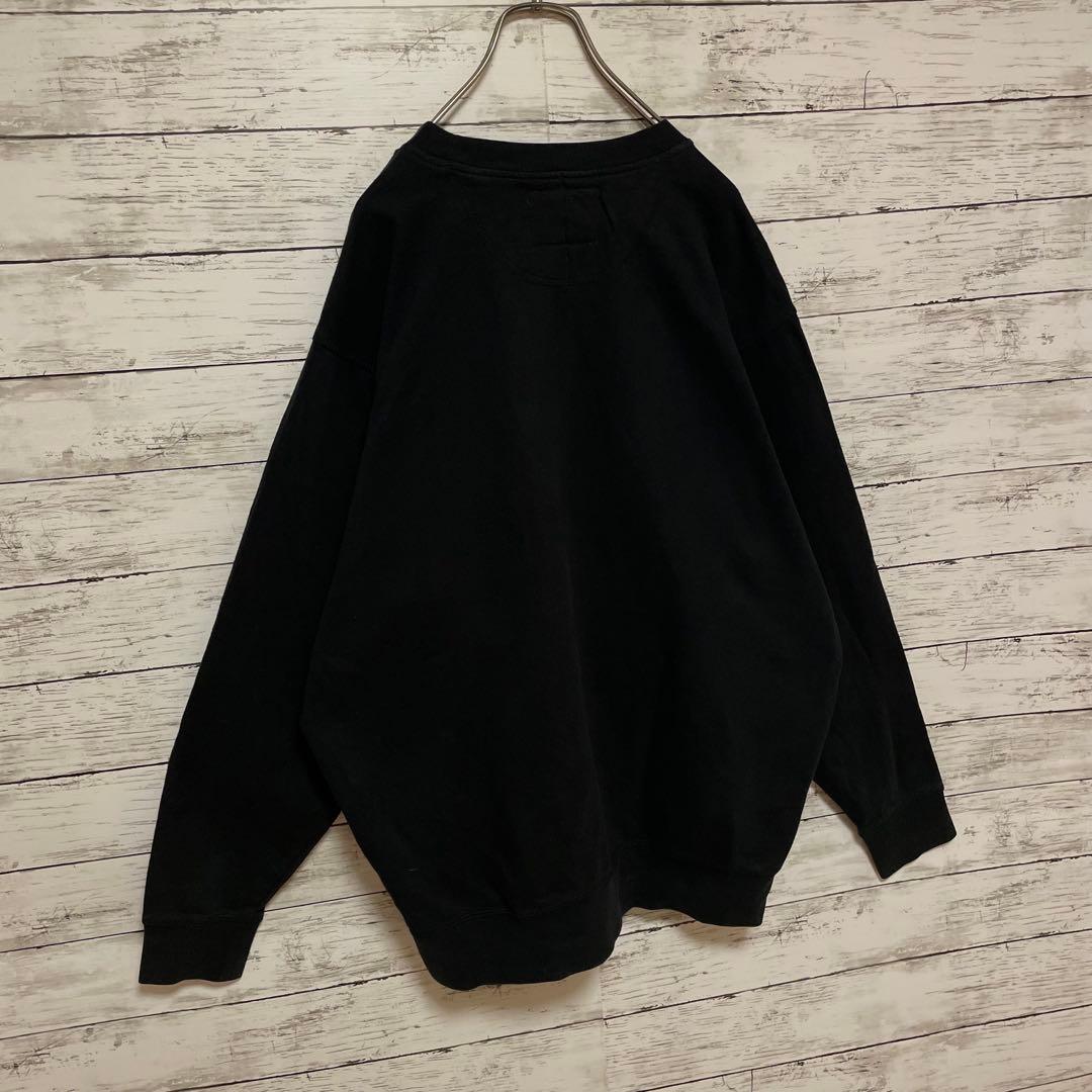 927【希少2XLサイズ】ナイキ♤刺繍ビッグロゴ　90s 銀タグ　スウェット人気