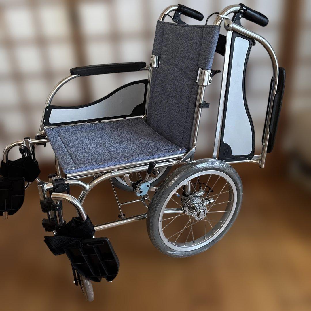 松永製作所 多機能型軽量車いすMW-SL4折りたたみ介助用車椅子