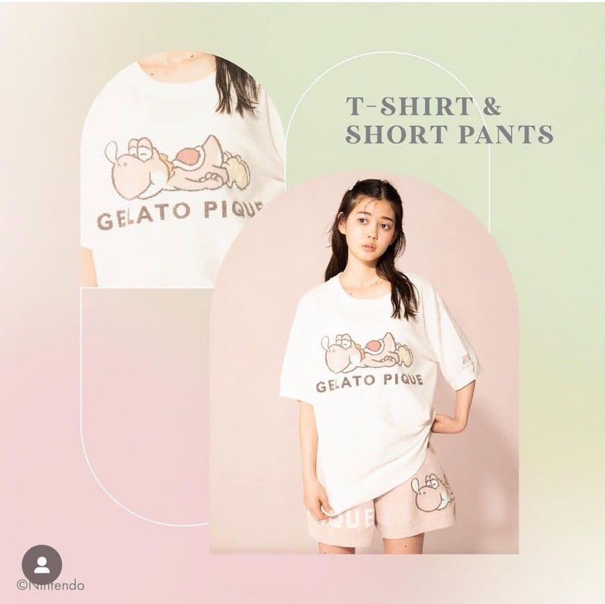 ジェラートピケ】ヨッシー ジャガードプルオーバー&ショートパンツ