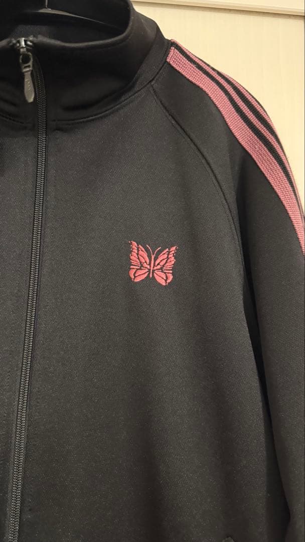 Needles黒 ピンクストライプ ジャージ