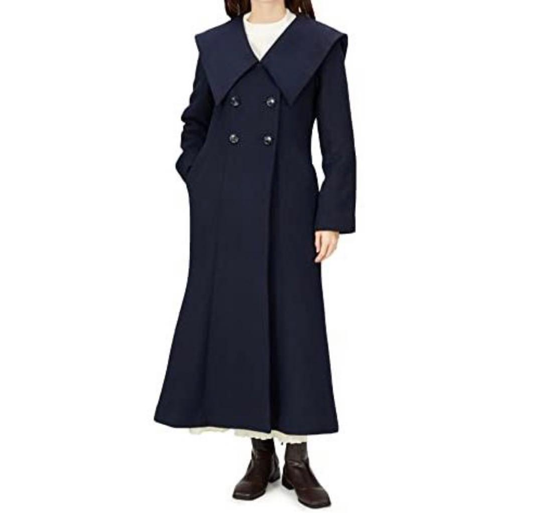 LILY BROWN ビッグカラー スリムマーメイドコート - メルカリ