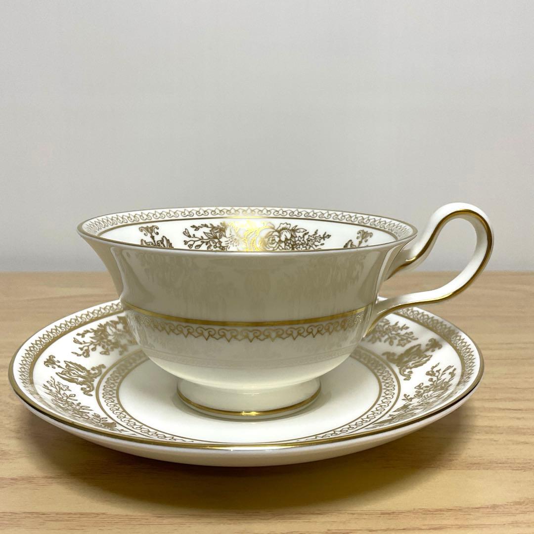 ウェッジウッド コロンビア ゴールド ピオニー カップ＆ソーサー ①