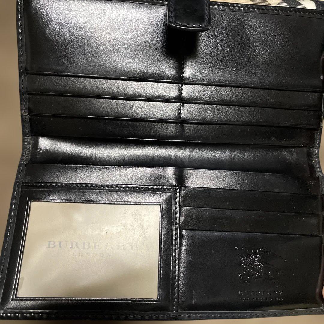 Burberry チェック柄 長財布
