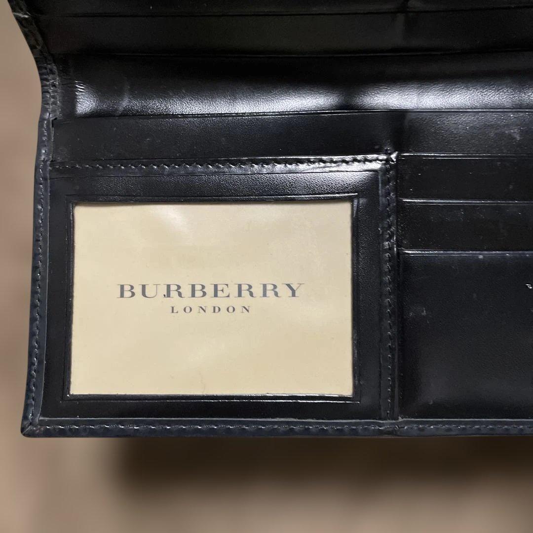 Burberry チェック柄 長財布