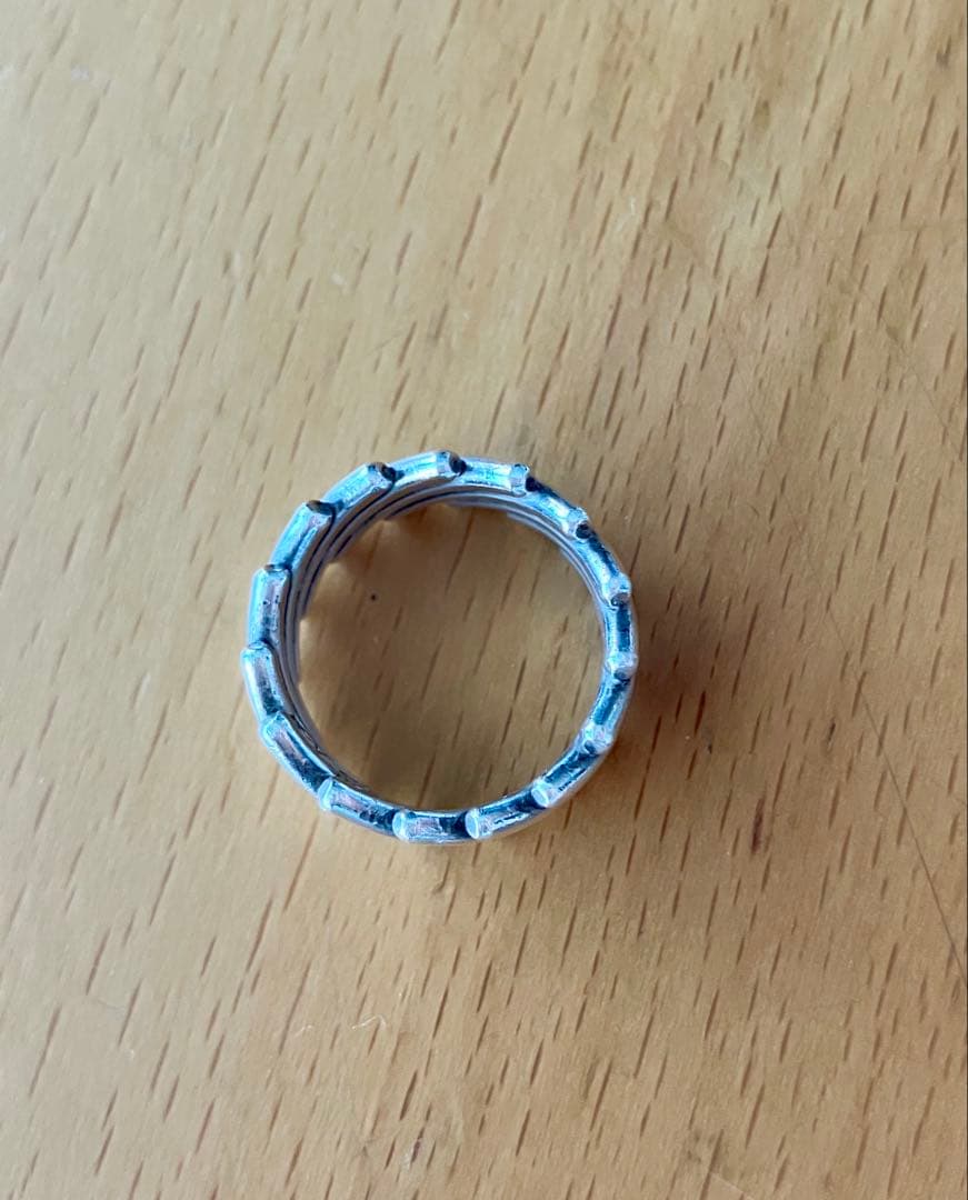 ナバホ　スティーブアルビソ　シルバー　リング　ワイヤーワーク　スターリング 16