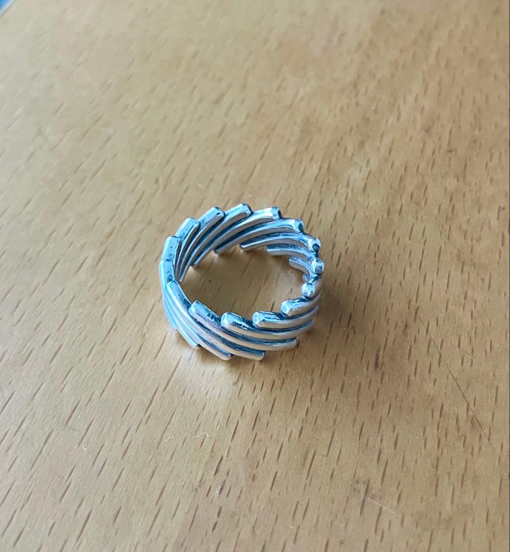 ナバホ　スティーブアルビソ　シルバー　リング　ワイヤーワーク　スターリング 16