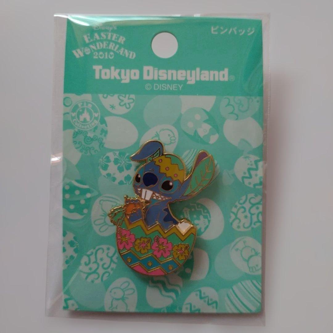 ディズニーランド／ピンバッジ／イースター／スティッチ - メルカリ