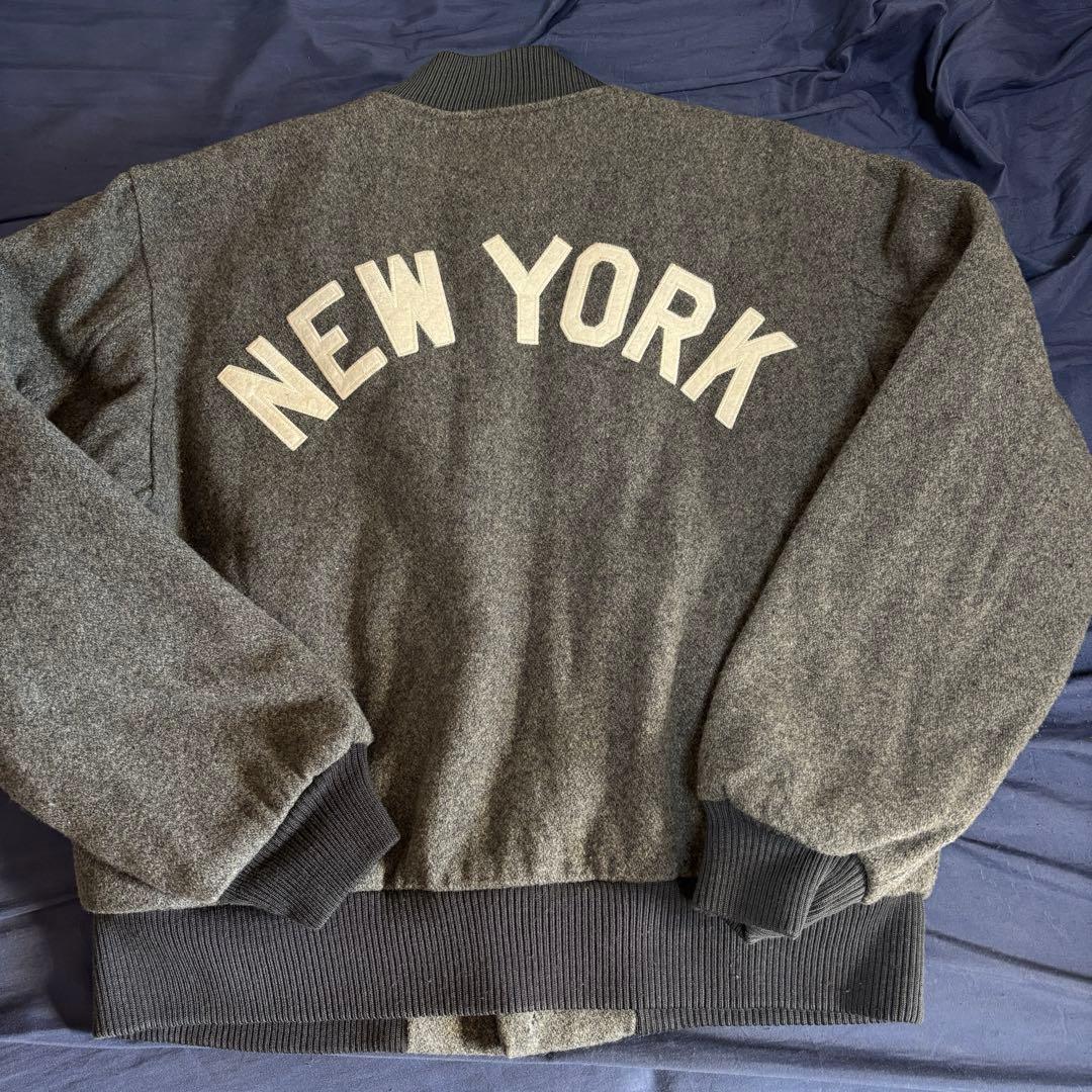 送料込　ビンテージ古着　アメリカ製 BUTWINニューヨークヤンキーススタジャン