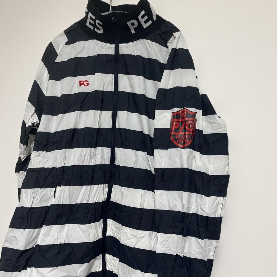 PEARLY GATES ストライプナイロンジャケット サイズ5