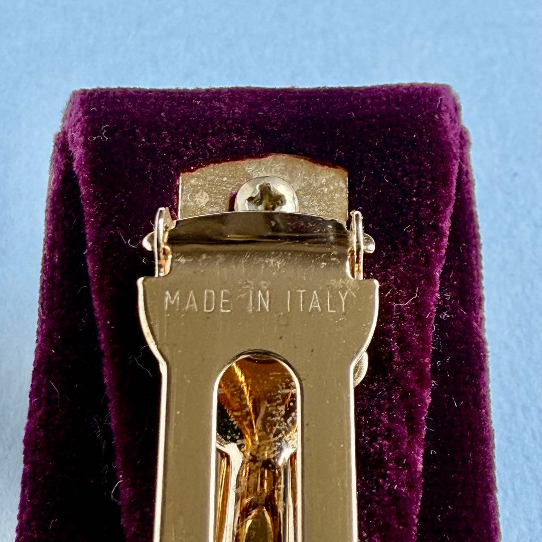 【美品】フェラガモ ヴァラ バレッタ ボルドー×ゴールド 箱付き