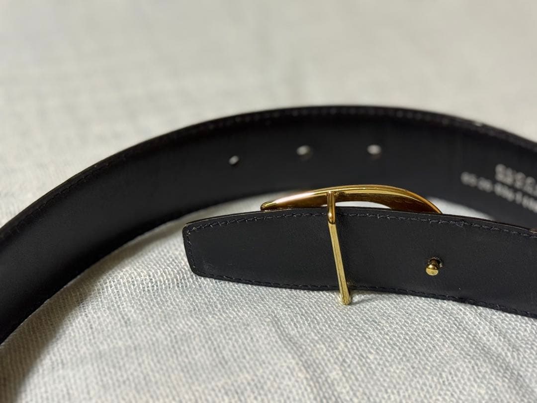 美品◾️Gucci グッチ ブラウンG型バックル ベルト