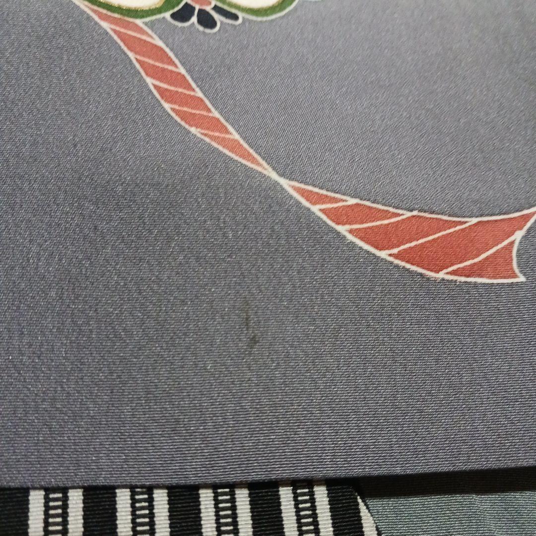 【着物は正絹！】男児　三歳　羽織　着物　袴　雪駄　小物　セット　灰色×黒縞