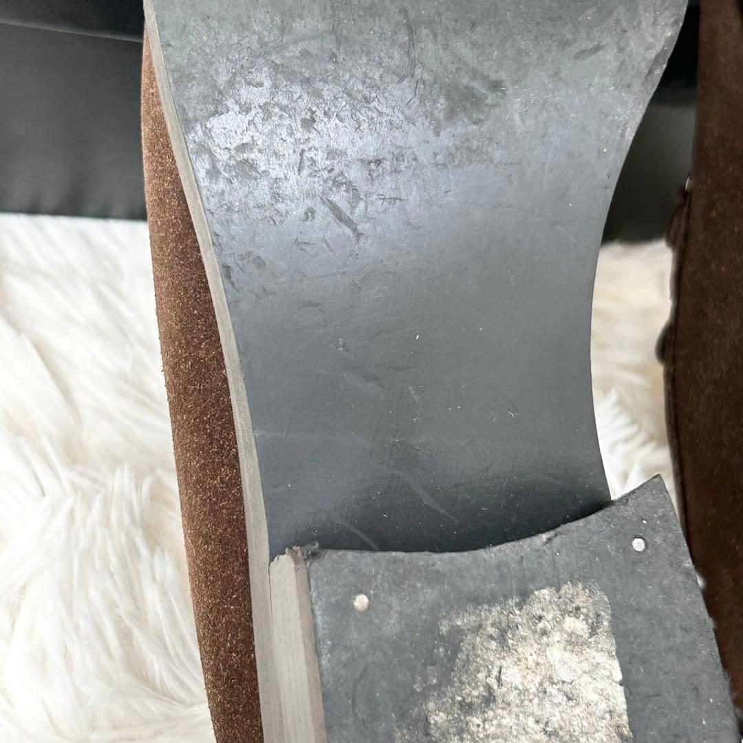 【美品】GUCCI グッチ スエード ローファー 35ハーフ