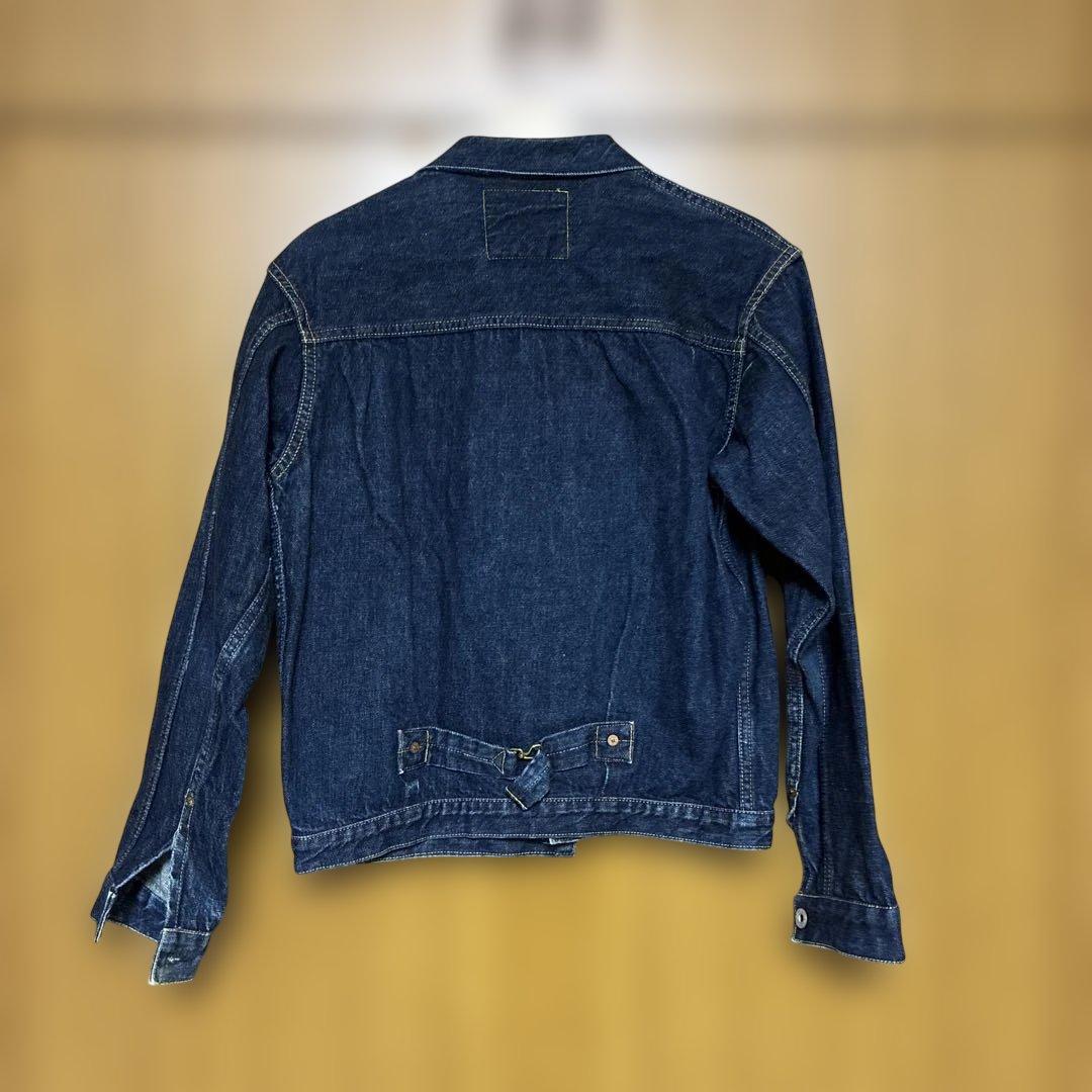 デニムジャケット 濃紺 100%コットン サイズ38