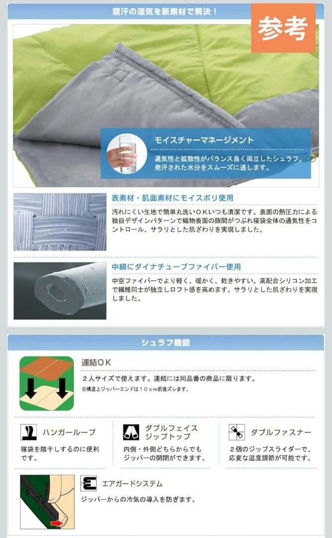 【新品未開封:3個】LOGOS 洗える寝袋 シュラフ WASHABLE ロゴス