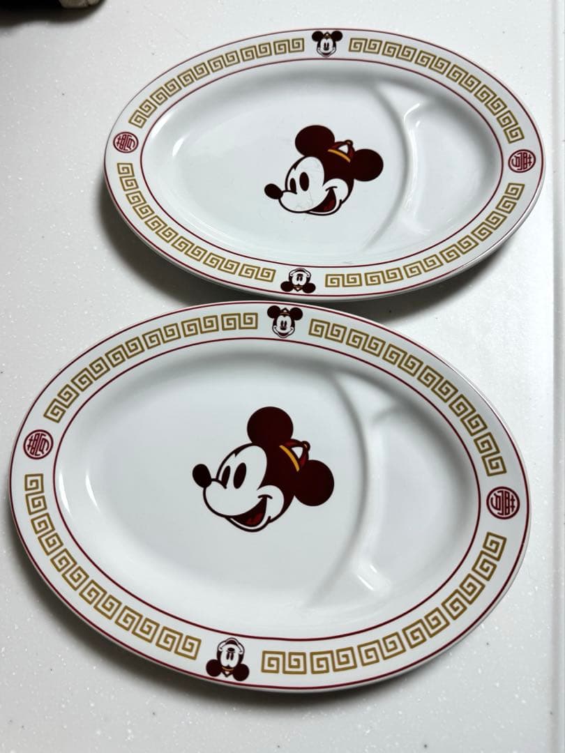 ディズニー 餃子皿 2枚セット 食器 中華 ミッキー - メルカリ