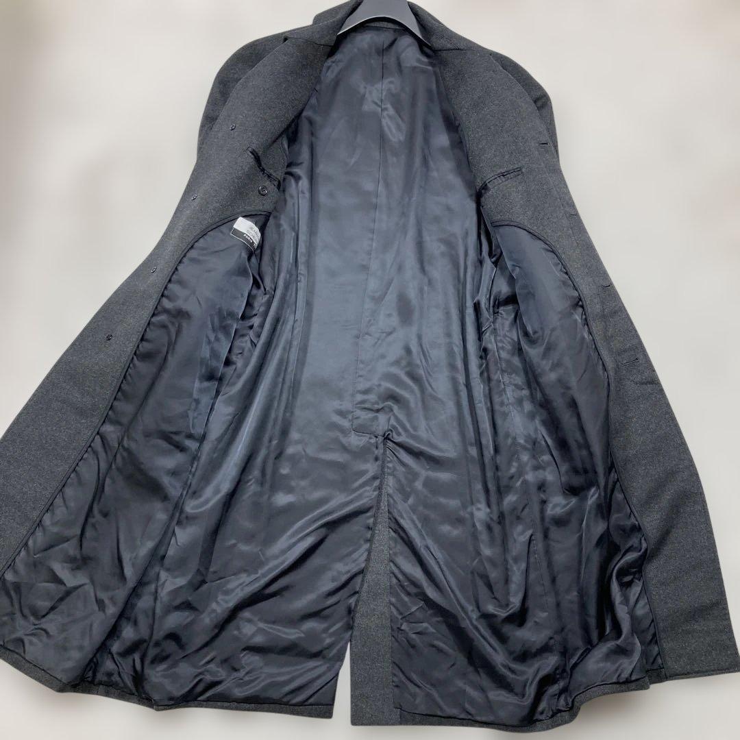 未使用級 ジャンルイシェレル ステンカラーコート カシミヤ100 マキシ丈 L