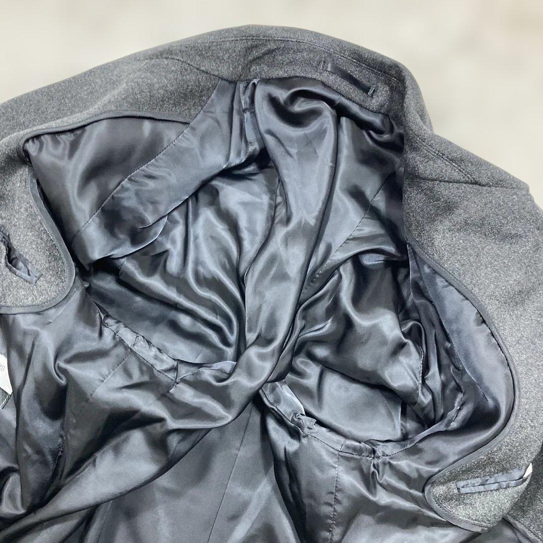 未使用級 ジャンルイシェレル ステンカラーコート カシミヤ100 マキシ丈 L