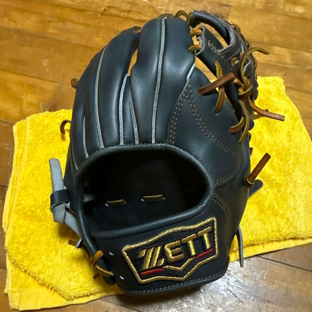 ZETT ネイビー　軟式グローブ 右投げ用