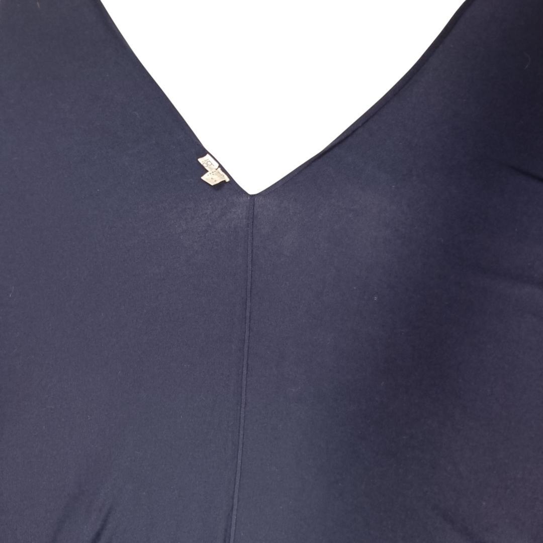 barrie バリーカシミヤ ウール シルク ストール カーディガン ネイビー